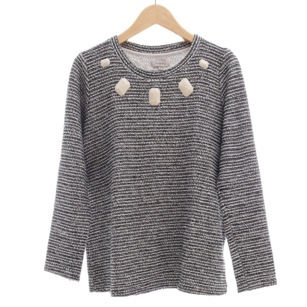 Zara Trafaluc Top With Embellishments